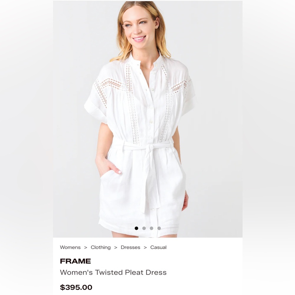 Frame Women’s Twisted Pleat Dress size M - Picture 2 of 10